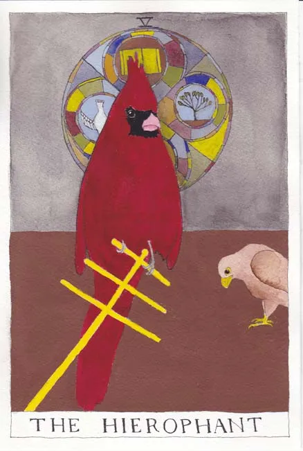 the hierophant tarot card with cardinal