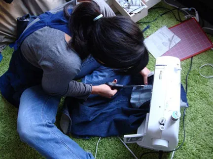 corinne sewing
